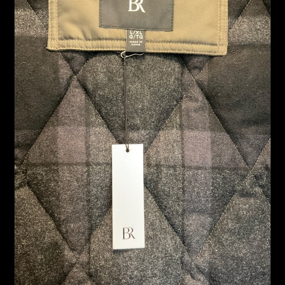 Banana Republic Men’s Oversized Quilted Carcoat - L/XL. Light olive green - Picture 5 of 9